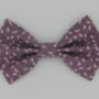 Purple Ditsy Daisy Dog Bow Tie, thumbnail 3 of 5