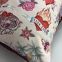Mexican Tattoo Pink Cushion Cover, thumbnail 6 of 8