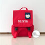 Yellow Personalised Embroidered Mini Dog Backpack, thumbnail 4 of 8