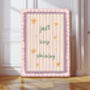 Just Keep Shinning Nursery Quote Art Print, thumbnail 1 of 3