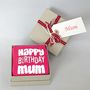 Happy Birthday Mum Socks ~ Boxed, thumbnail 1 of 5