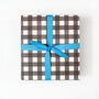 Luxury Black And White, Gingham Wrapping Paper, thumbnail 4 of 5