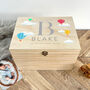 Personalised Hot Air Balloon New Baby Keepsake Box, thumbnail 2 of 9