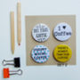 Set Of Coffee Badges/Magnets, thumbnail 3 of 9