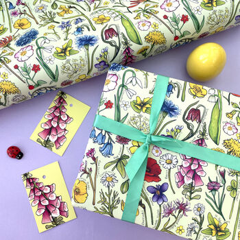 Wildflowers Of Britain Wrapping Paper, 3 of 11