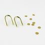Gold Union Stud Earrings With Love Note, thumbnail 1 of 7