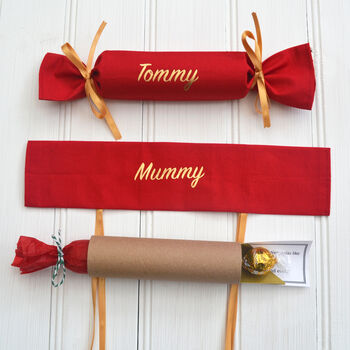 Personalised Reusable Fabric Christmas Crackers, 11 of 12