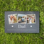 Personalised Photo Memorial Slate Grave Marker 25 X 15cm, thumbnail 1 of 9