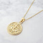 Libra Zodiac Star Sign Gold Plated Necklace, thumbnail 1 of 4