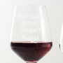 Personalised 'Red Wine At Night' Wine Glass, thumbnail 5 of 5