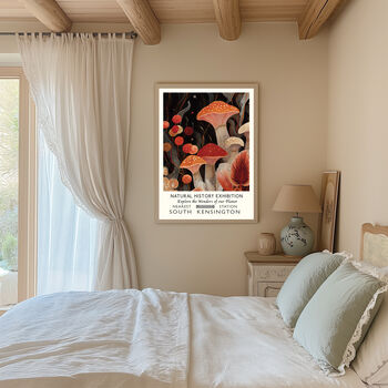 Natural History Museum Forest Mushroom Art Print, 4 of 4