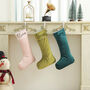Luxury Velvet Christmas Stocking, thumbnail 4 of 7