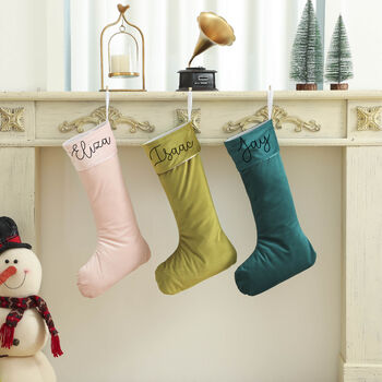 Luxury Velvet Christmas Stocking, 4 of 7