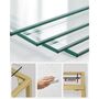 Five Tier Step Shelf Shelving Unit Slim Glass Rack, thumbnail 4 of 8