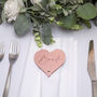 Love Heart Mirror Acrylic Wedding Place Setting Favours, thumbnail 2 of 5