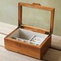 Personalised Glass Top Wooden Jewellery Box, thumbnail 4 of 12