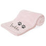 Personalised Embroidered Waffle Pet Dog Blanket, thumbnail 2 of 9