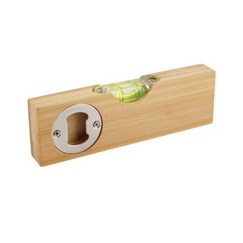 Wooden Spirit Level Bottle Opener 'For The Man Who Can Fix Everything' | Fathers Day | Gift Box | Engraved Gift | Gift For Him, 3 of 3