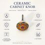 Handpainted Geometric Drawer Knob, thumbnail 5 of 10