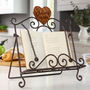 Personalised Heart Vintage Baking Cookbook Stand, thumbnail 4 of 10