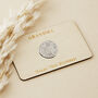 70th Birthday 1954 Sixpence Personalised Wallet Card, thumbnail 2 of 7