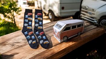 Campervan Socks And Motorhome Handcrafted Gift Box, 2 of 12