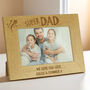 Personalised Super Dad 6x4 Landscape Wooden Photo Frame, thumbnail 3 of 5