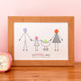 Personalised Family Button Print Unframed, thumbnail 8 of 12