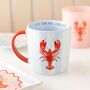 You Are My Lobster Striped Mug, thumbnail 1 of 2