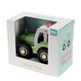 Green Tractor Wooden Push Along Vehicle Toy, thumbnail 2 of 7