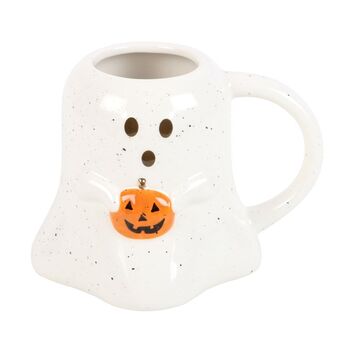 Ghost Shaped Mug With Pumpkin, 2 of 2