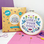 'Use Your Voice' Cross Stitch Kit, thumbnail 2 of 5