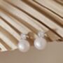 Sterling Silver Wedding Pearl Earrings, thumbnail 10 of 10