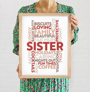 Personalised Word Art Poster Print Handmade A2, A3, A4, 11 of 12