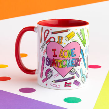 I Love Stationery Mug, 3 of 3