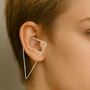 Sterling Silver Triangle Ear Cuff, thumbnail 1 of 7