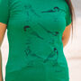 Organic Womens Garden Birds T Shirt, thumbnail 4 of 5