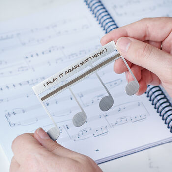 Personalised Metal Music Sheet Page Holder, 3 of 4