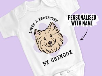 Samoyed Face Baby Onesie, 2 of 6