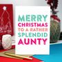 Merry Christmas Aunty Greetings Card, thumbnail 1 of 2