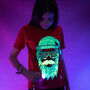 Cool Santa Interactive Glow In The Dark T Shirt, thumbnail 2 of 7