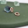 Sterling Silver Double Sided Cz Huggie Hoops, thumbnail 5 of 12