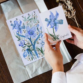 Birth Flower Print + Card Gift Set, 2 of 12