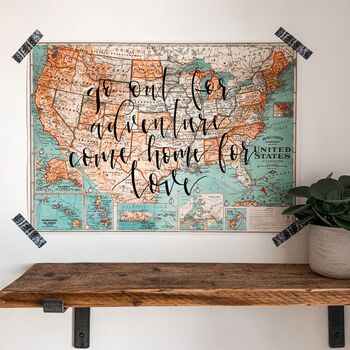 Personalised Bacon's Map Of The USA, 3 of 10