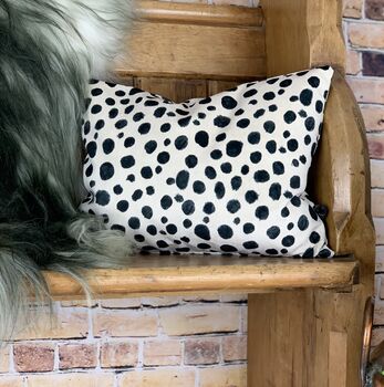 Dalmatian Print Velvet Cushions, 2 of 12
