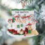 Personalised Fireplace Family With Dog Christmas Decoration, thumbnail 2 of 3