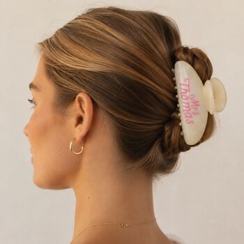 Personalised Name Hair Claw Clip Gift For Women, 2 of 2