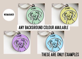 Weimaraner Outline ID Tag, 4 of 4