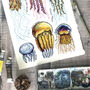Jellyfish Of Britain Greeting Card, thumbnail 3 of 8