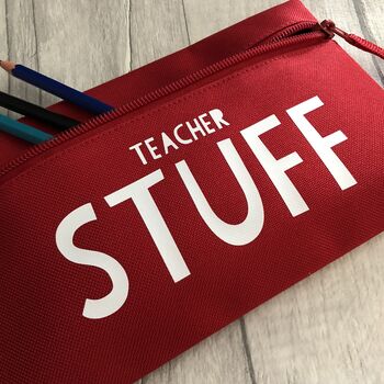 Teacher Stuff Personalised Pencil Case, 2 of 5